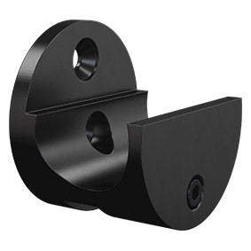 NORSK Wall Mount Rail Clamp - BLACK or SATIN - Image 1