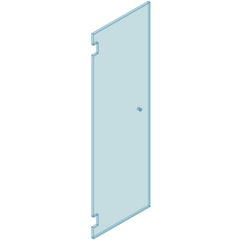 10mm Frameless Glass Shower Door, 2041mm x 600, 610, 620, 630, 640 Toughened - Image 1