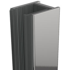 Chrome Shower Screen Wall Channel for 10mm Glass - Image 1