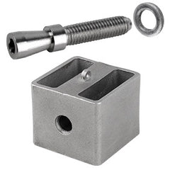 Square post screw set