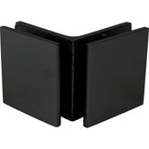 90 Degrees Glass to Glass Frameless Shower Screen Bracket - Matt Black