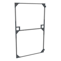 Gate Frame and Panel Frame, Galvanised Steel. Adjustable. - Image 1