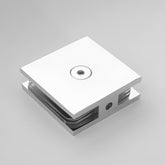 Frameless shower glass U BRACKET GLASS TO WALL MECHANICAL FIXING 90 Degrees - Chrome