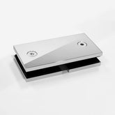 Frameless shower glass BRACKET SQUARE GLASS TO GLASS 180 Degrees