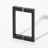 SHOWER DOOR HANDLE RECTANGULAR D 235X25X13 210MM CTC - Matt Black