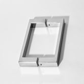 SHOWER DOOR HANDLE RECTANGULAR D 235X25X13 210MM CTC - Polished Chrome