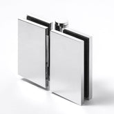 SQUARE BIFOLD HINGE 6MM GLASS - Chrome
