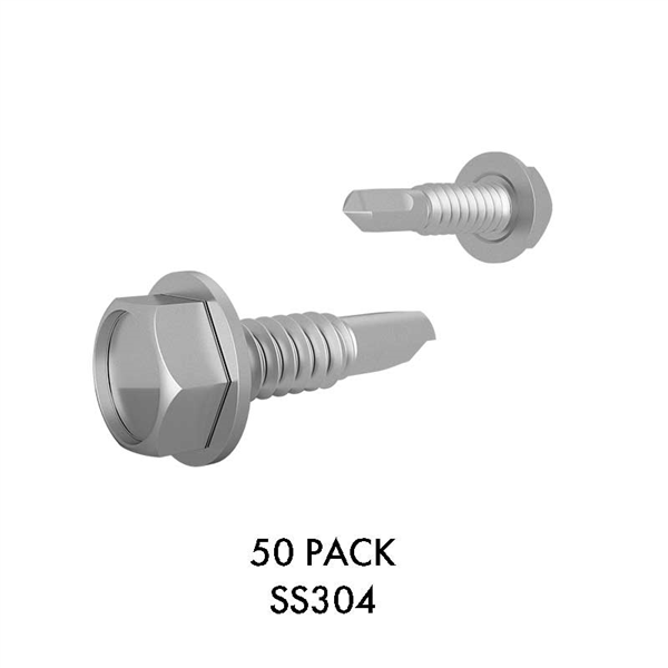 DECK JACKS - Tek Screw - Stainless Steel 304 Pack of 50 - Image 1