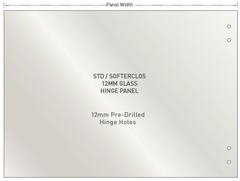 12mm Frameless Pool Fence Hinge Panel, Sydney depots now open, Suits "Standard glass hinges" - Image 1