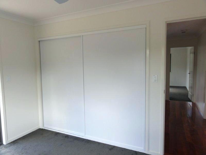 White Vinyl Sliding Wardrobe Door System BRISBANE, GOLD COAST - Image 1