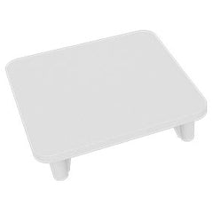 50x50mm post flat top plate POWDER COATED ALUMINIUM - Image 4