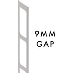 9MM SPACING Aluminium slat gap insert 2100MM LONG