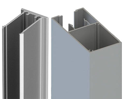 100x50mm Aluminium BATTEN EXTRUSION AND CLIP - Mill