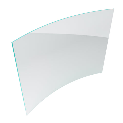 Toughened Clear 12mm Curved Glass Pool Fence Panels, 1200mm high,  choose your width