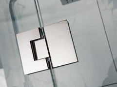 Frameless Fixed and Swing, Hinged Bath Shower Screen, 10mm glass.