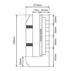 Custom Powder Coated Face mount / Side mount  Pool Fence Spigots, Choose colour, Dulux Range