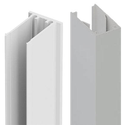 51x30mm Aluminium BATTEN EXTRUSION AND CLIP - White