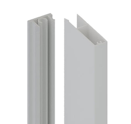 65x17mm Aluminium BATTEN EXTRUSION AND CLIP - White