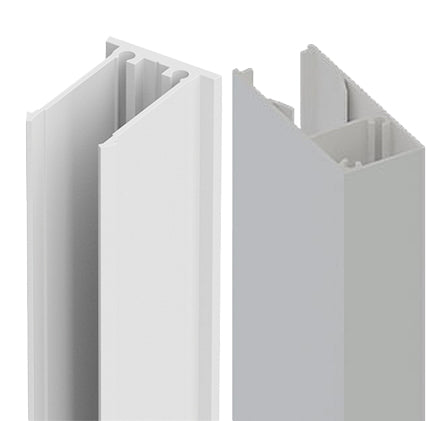 70x30mm Aluminium BATTEN EXTRUSION AND CLIP - White