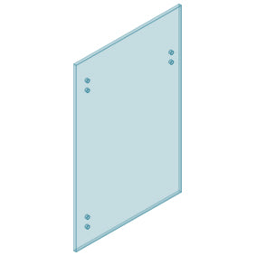 8mm Clear Toughened Heat Soaked Glass - MASTER RANGE GATE - 900mmW x 970mmH