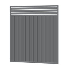 2100mm high x 1720mm Colorbond Breezeway Fencing Gate 100% Australian Made,  2x Sheets, 2x Gate Stiles, 3x Gate Rails, 3x Slats, Screws.