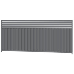 1500mm high x 3180mm Colorbond Breezeway Fencing Panel 100% Australian Made, 4x Sheets, 2x Channel Posts, 3x Rails, 3x Slats, 2x Breezeway Posts, Screws.