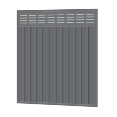 Colorbond Slat FX Gate - 1720 x 2100mm 100% Australian Made (1720mm wide) 2x Sheets, 2x Stiles, 3x Rails, 1x Infill sheet, Screws.