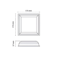 PVC POST DRESS RING 127x127mm, 7 year Warranty