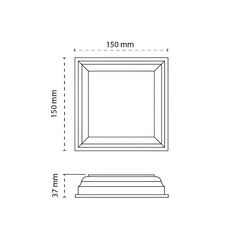 PVC POST DRESS RING 102x102mm, 7 year Warranty