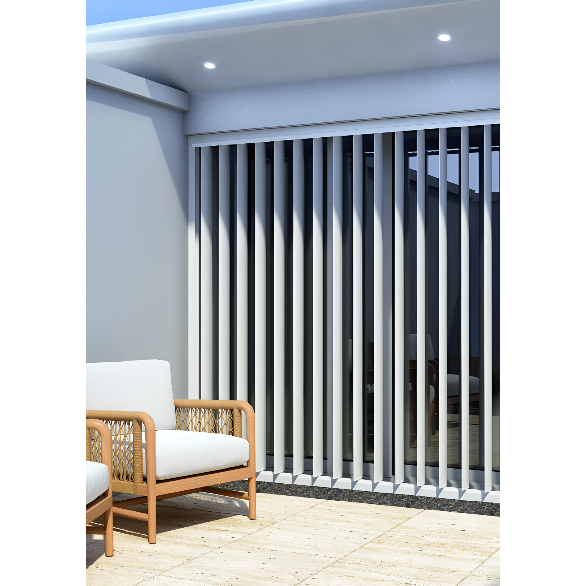 MOVE Aluminium Operable Outdoor Vertical Shutters, Choose colour and custom size.