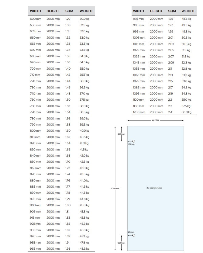 Chrome - Frameless Glass Corner Shower Screen  - 2000mm high, 10mm Toughened Glass