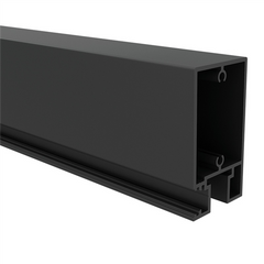 Slatted Gate Top and Bottom Rail, Gate Extrusions 65mm x 50mm Horizontal Gate Rail 4800MM Long