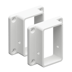 Wall/post brackets 2 Pack - Vertical Paling Fencing, White PVC