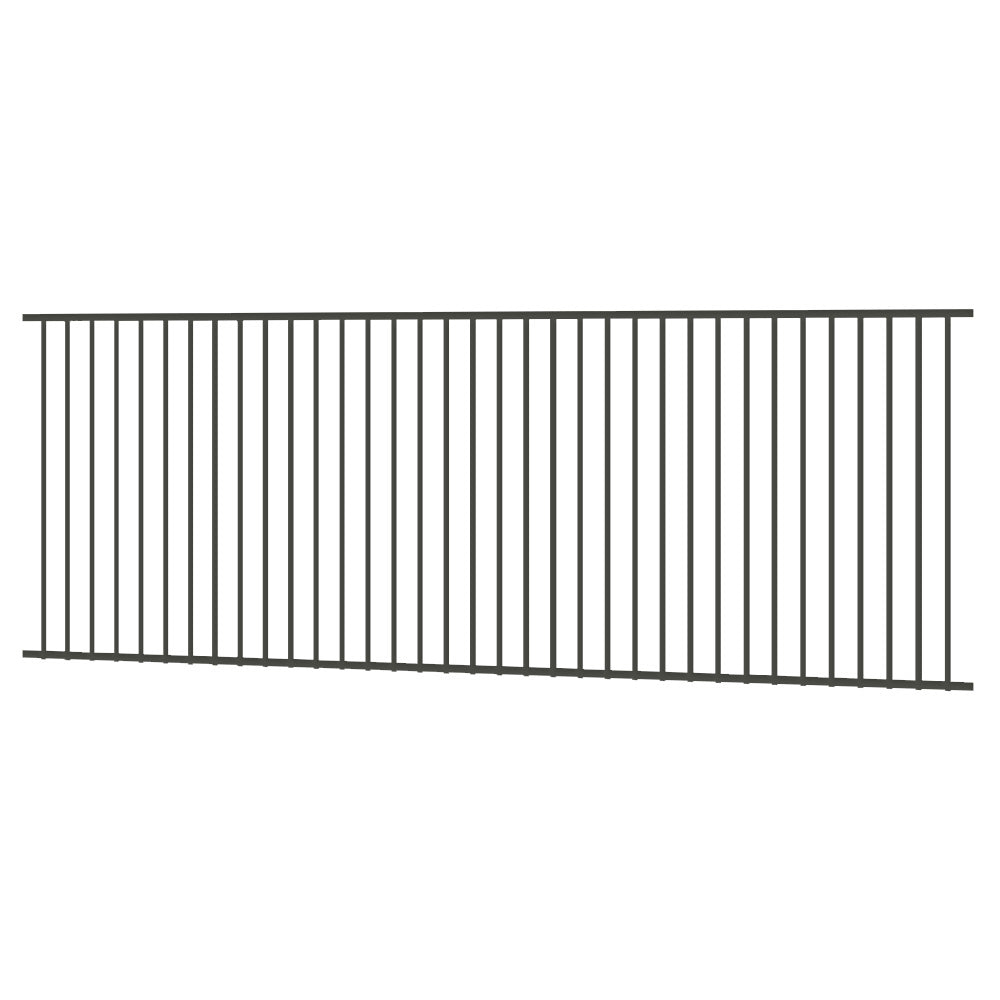 Homesafe Aluminium Flat Top Pool Fence Panel - 3000 x 1200mm WOODLAND GREY