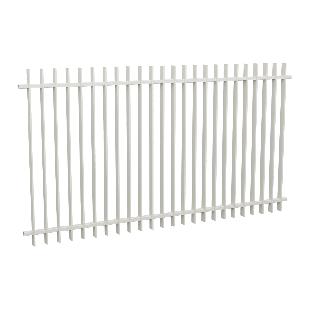 Byron Panel - Designer Aluminium Pool Fence Panel with 50x10mm Blade - 2200 x 1200mm