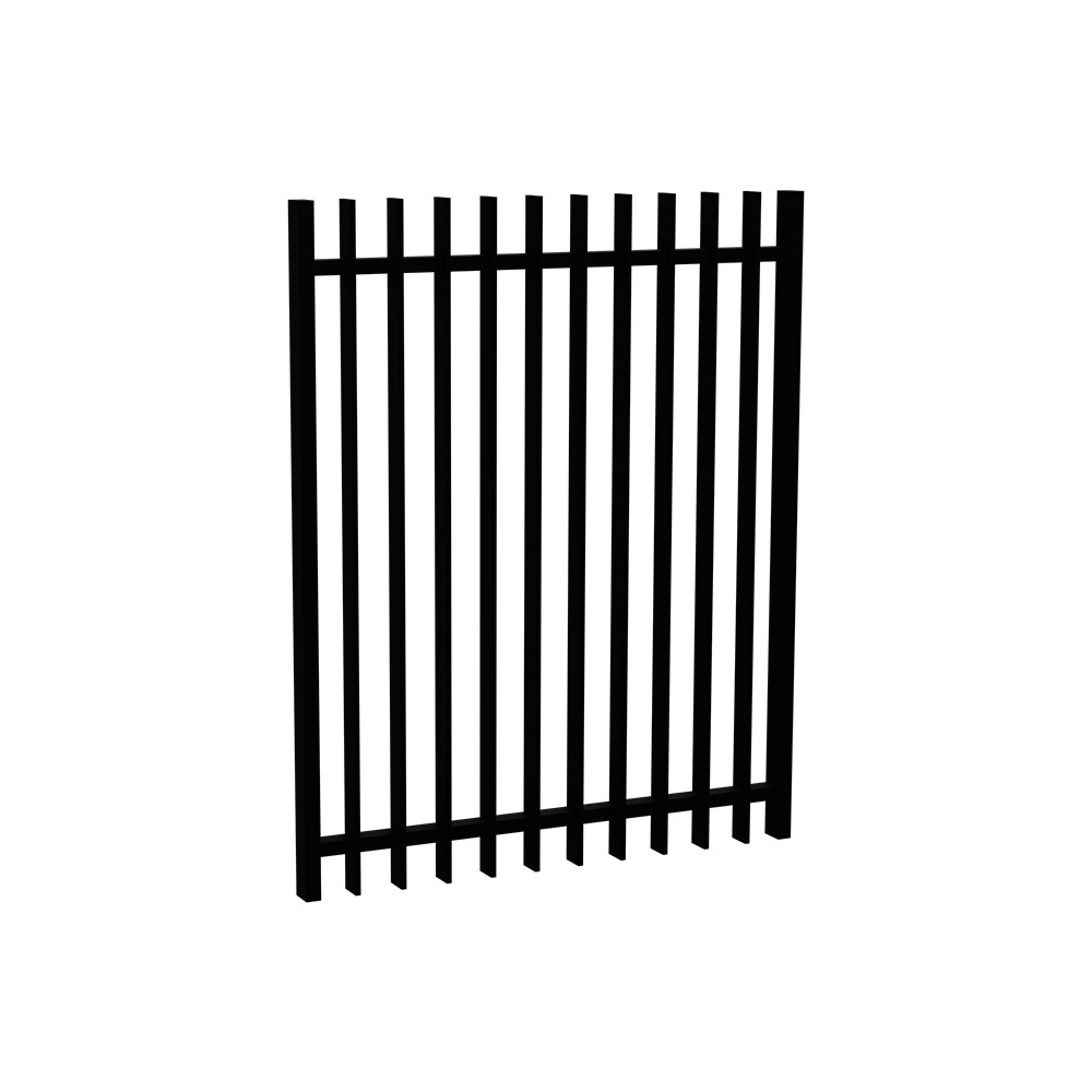 Byron Gate - Designer Aluminium Pool Fence Panel with 50x10mm Blade - 970 x 1200mm