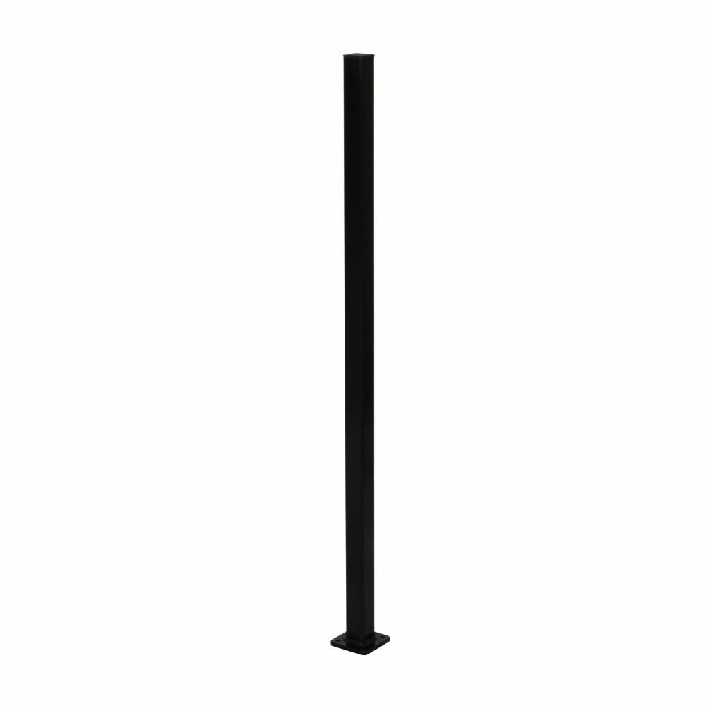 Aluminium Base Plated Pool Fence Post - 50 x 50mm x 1300mm, choice of colours