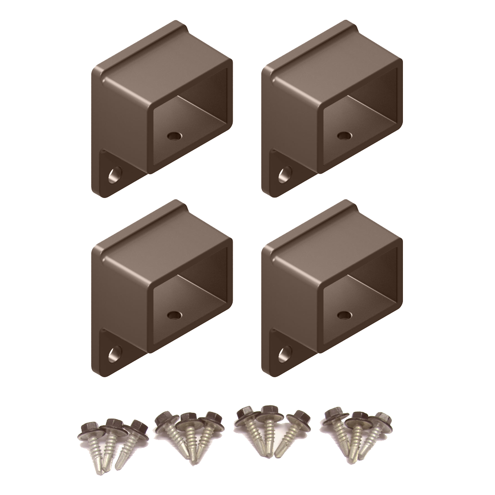 HOMESAFE Flat Top Pool Fencing Brackets - 38 x 25mm Fence Bracket - Raked - Jasper