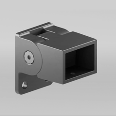 HOMESAFE - 38 x 25 Vertical Adjustable Fence Bracket - Surfmist