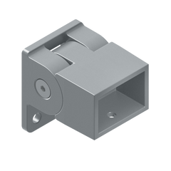 HOMESAFE - 38 x 25 Vertical Adjustable Fence Bracket - Silver