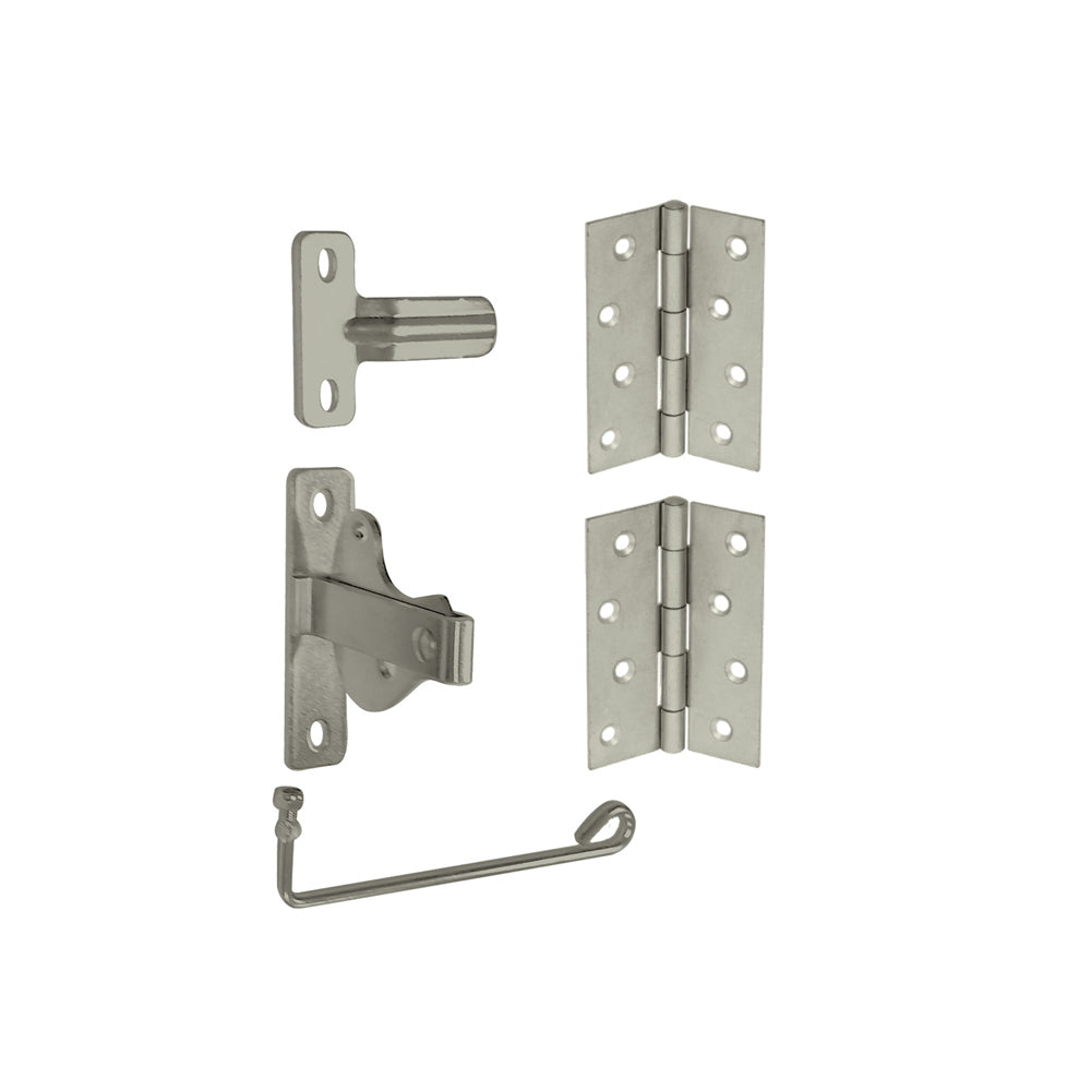 Coloursmart - Single Gate Kit,  2 x hinges and latch