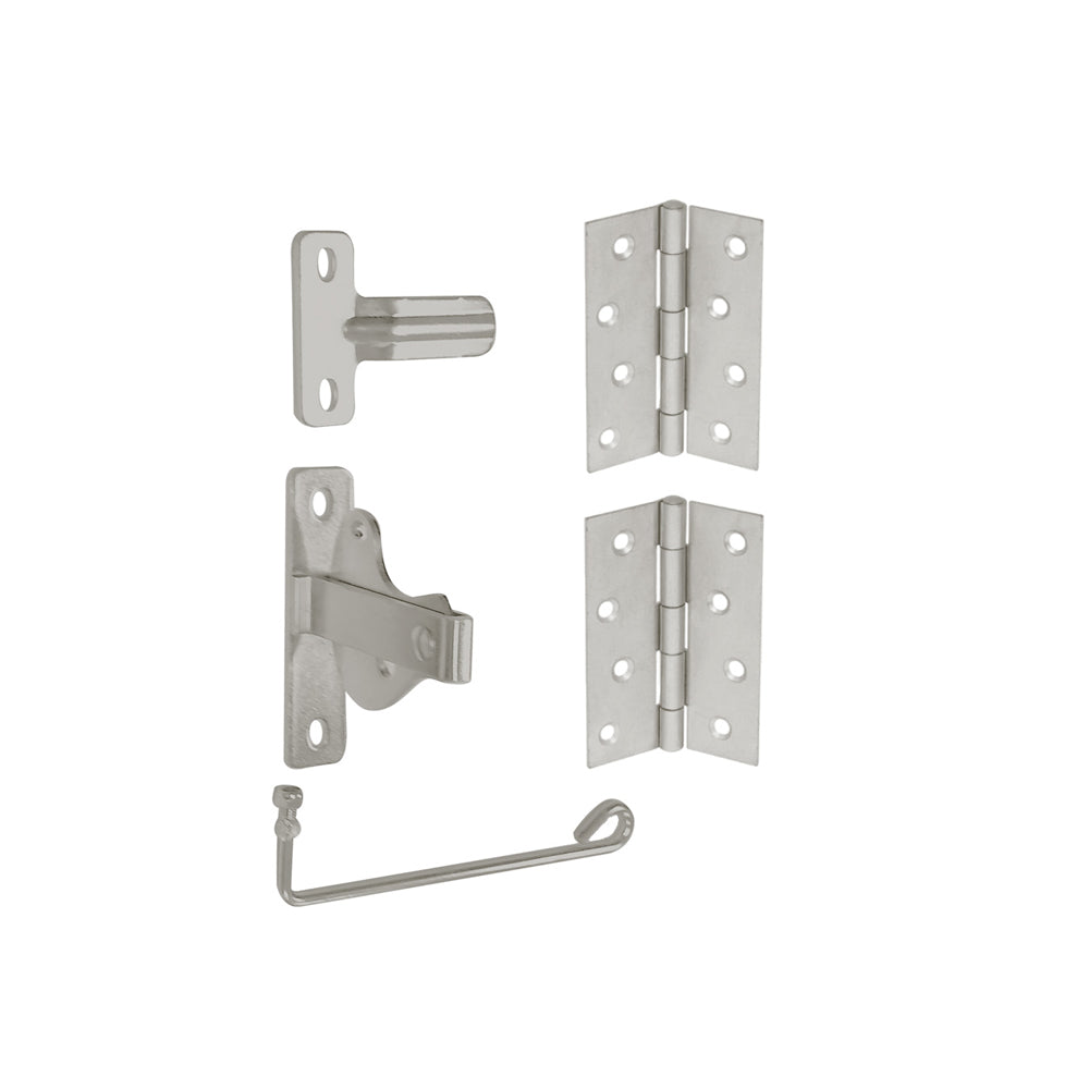 Coloursmart - Single Gate Kit,  2 x hinges and latch