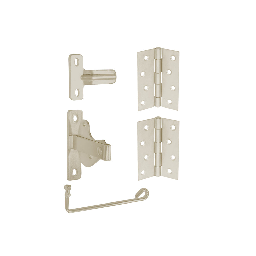 Coloursmart - Single Gate Kit,  2 x hinges and latch