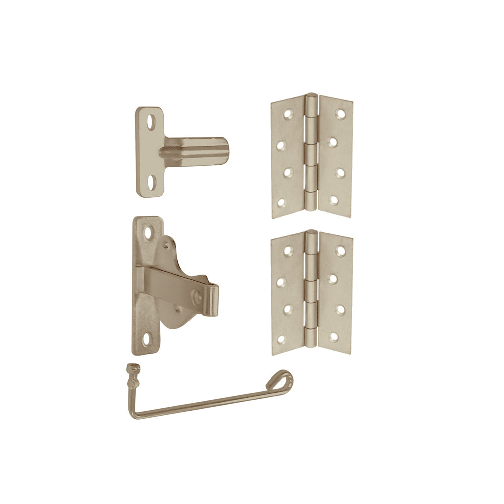 Coloursmart - Single Gate Kit,  2 x hinges and latch