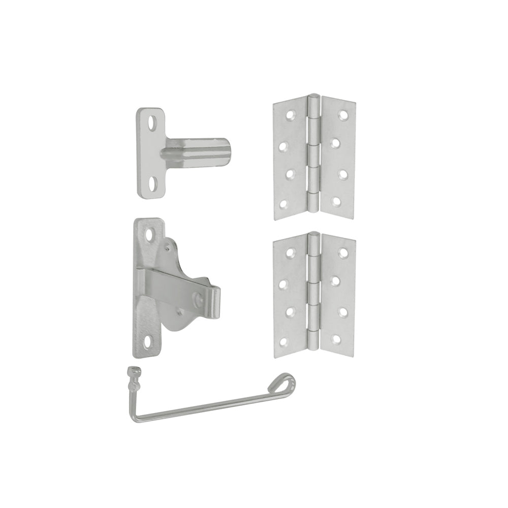 Coloursmart - Single Gate Kit,  2 x hinges and latch