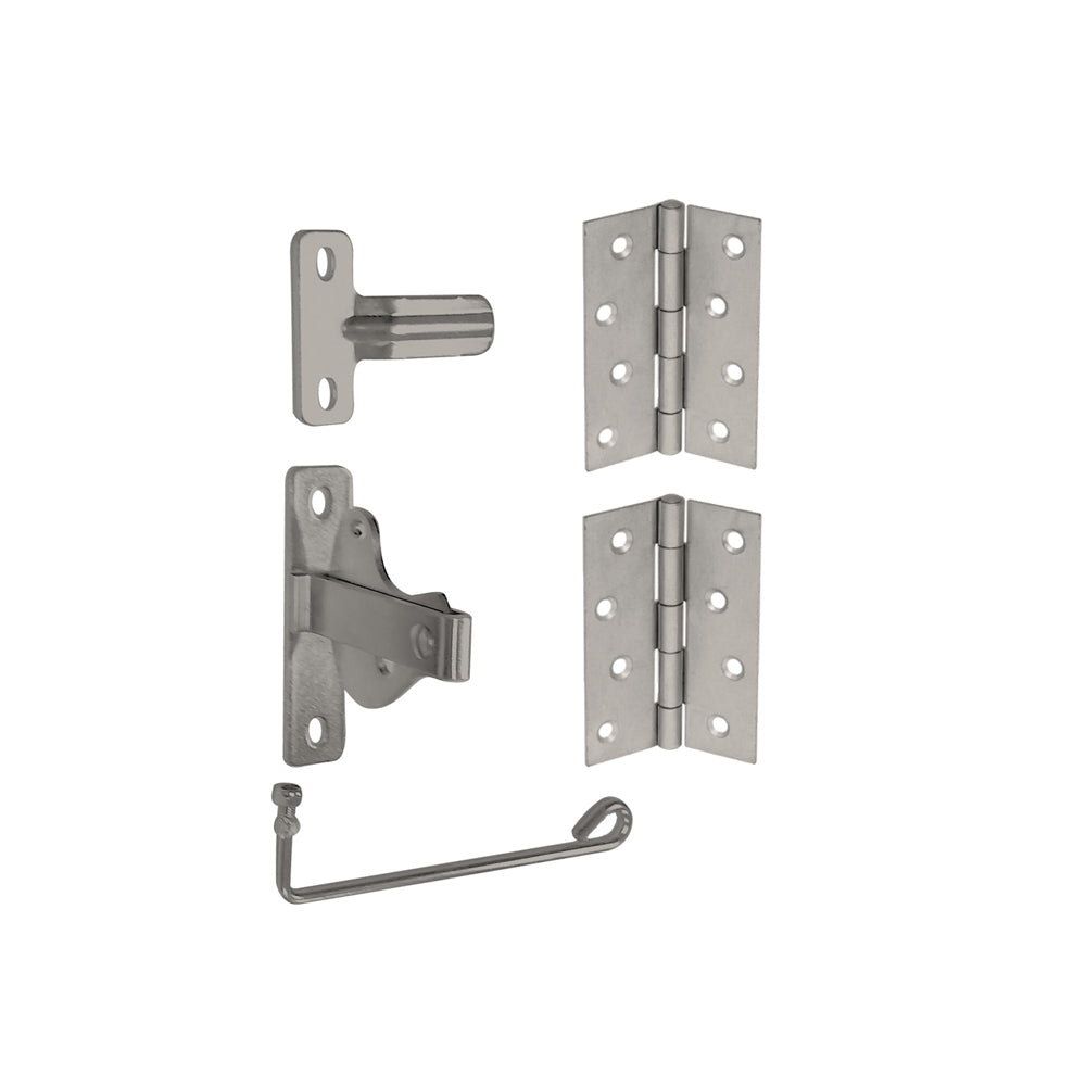 Coloursmart - Single Gate Kit,  2 x hinges and latch