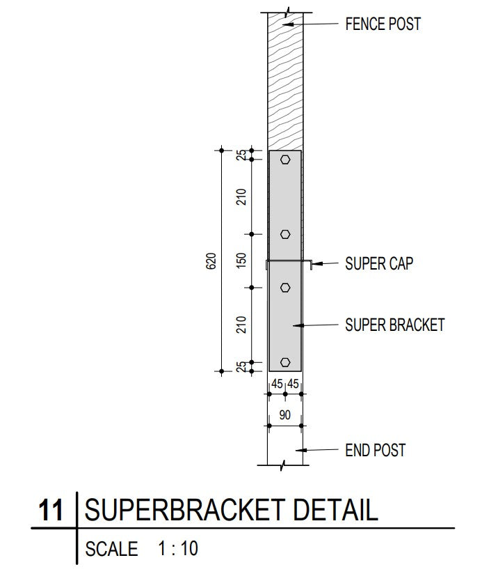 Composite Sleeper Cap SuperCap Channel - 125mmW x 2030mmL