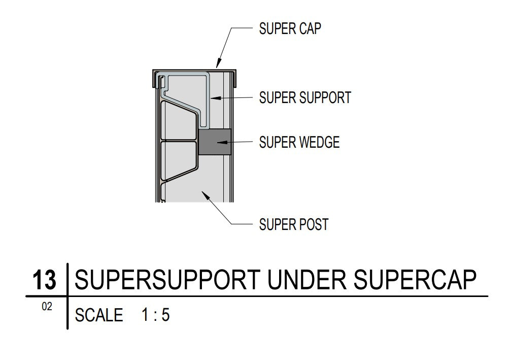 Composite Sleeper Cap SuperCap Channel - 125mmW x 2030mmL