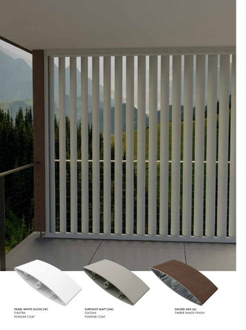 MOVE™ Aluminium Operable Outdoor Vertical Shutters, Choose size and colour.