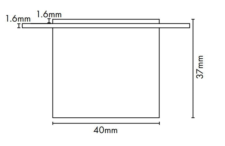 Aluminium - Drain Outlet - 40mm Diameter - Brushed Satin Silver